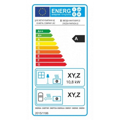 Kályha Zvezda Fantasia 10.8kW - 