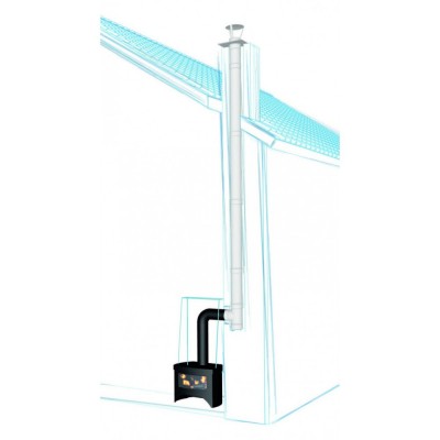 Adapter égéstermék-elvezető csőhöz PARKANEX, Acél, Fekete, Ø120-130, Vastagság 2mm - Kémények