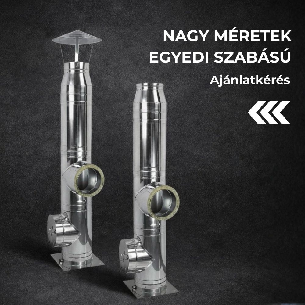 Nagy méretű kéménycsövek egyedi megrendelésre | Pellet kályha füstcső | Kémények |