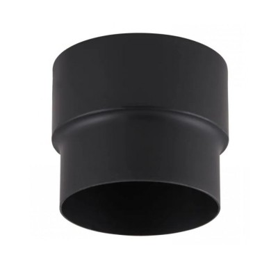 Adapter égéstermék-elvezető csőhöz PARKANEX, Acél, Fekete, Ø120-130, Vastagság 2mm - Kályhacsövek