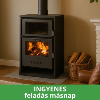 Vízteres kandallókályha, sütővel Balkan Energy Suzana, 11.6kW - 17.5kW - Kályha