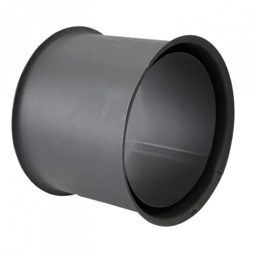 Dupla füstcső rozetta PARKANEX, Acél, Fekete, 115mm, Ø130, Vastagság 2mm | Kályhacsövek | Kémények |