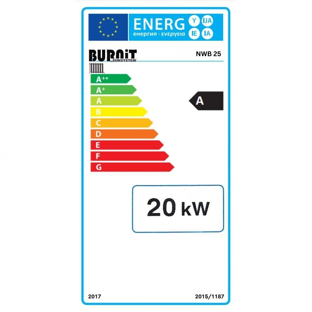 Fatüzelésű kazán BURNiT NWB 25, 20kW | Fatüzelésű kazán |  |