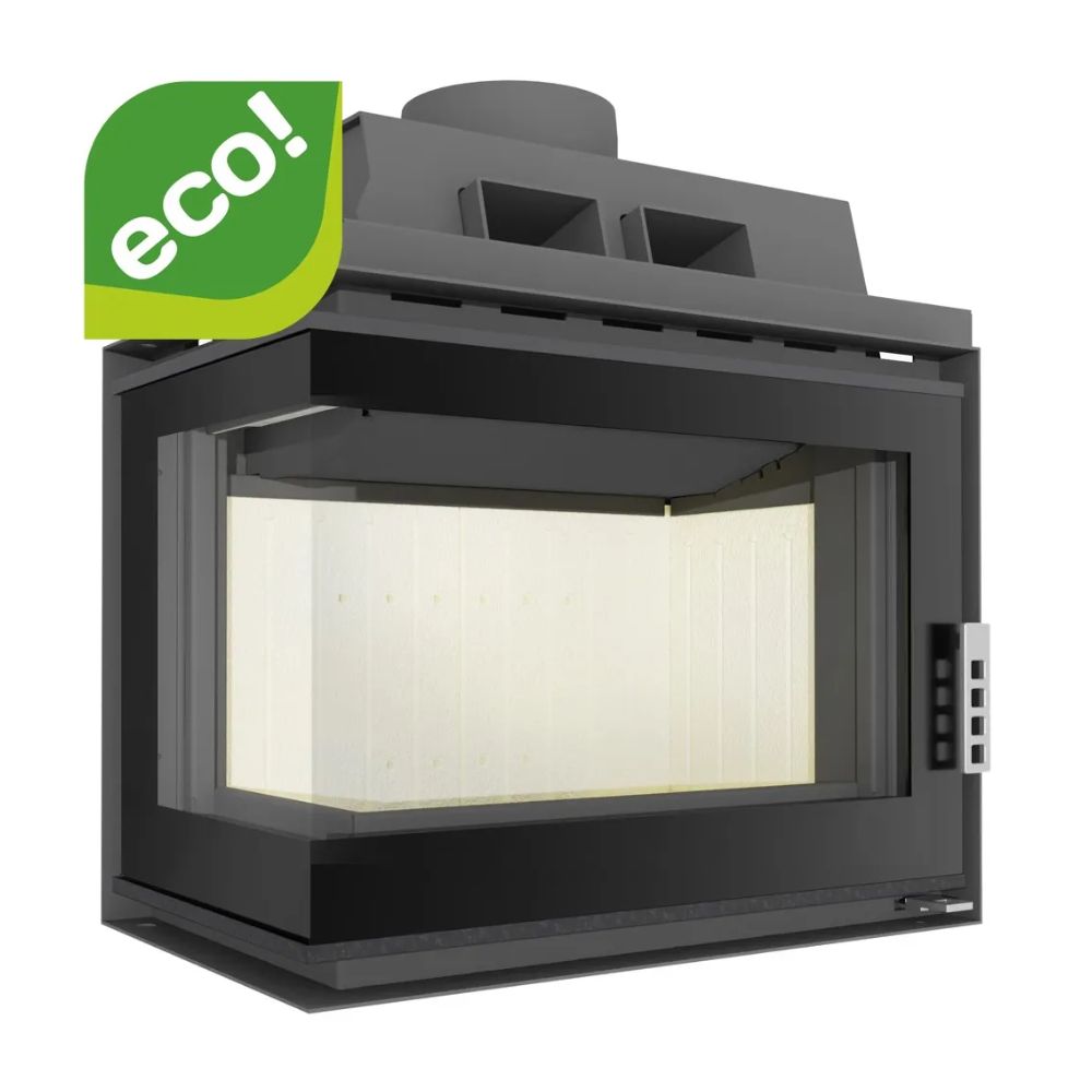 Kandalló UNIFLAM 600 DURO S levegőellátással, bal oldali, 11 kW | Modern kandalló | Kandalló |