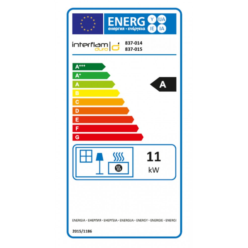 Kandalló UNIFLAM 600 DURO S levegőellátással, bal oldali, 11 kW | Modern kandalló | Kandalló |