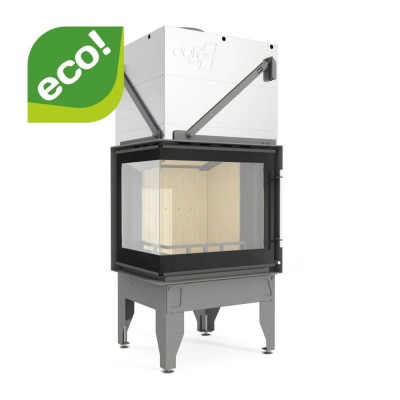 Kandalló UNIFLAM 660 DURO légcsatornákkal és levegőellátással, bal oldali, 10 kW - Kandalló