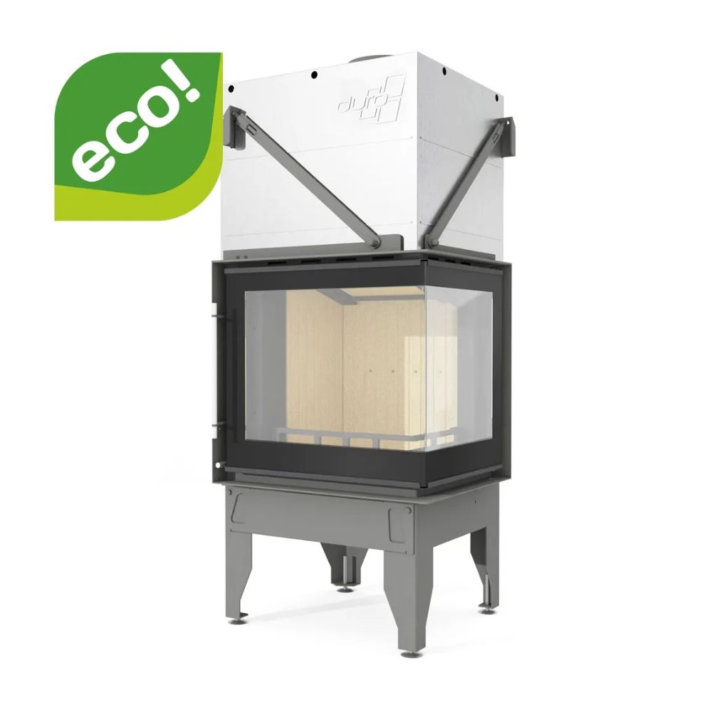 Kandalló UNIFLAM 660 DURO légcsatornákkal és levegőellátással, jobb oldali, 10 kW | Modern kandalló | Kandalló |