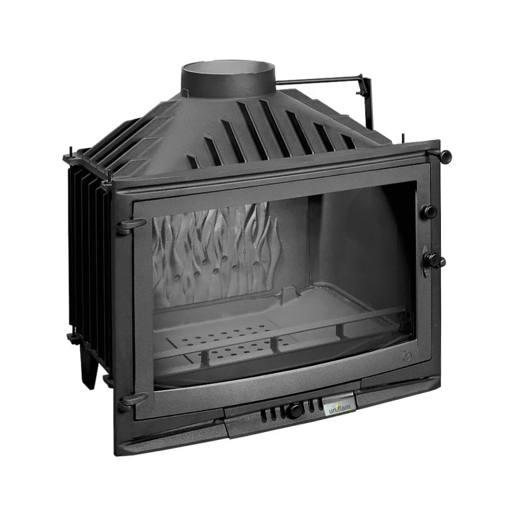 Kandalló UNIFLAM 700 SELENIC ECO fojtószeleppel és levegőellátással, 10 kW | Öntöttvas kandallók | Kandalló |
