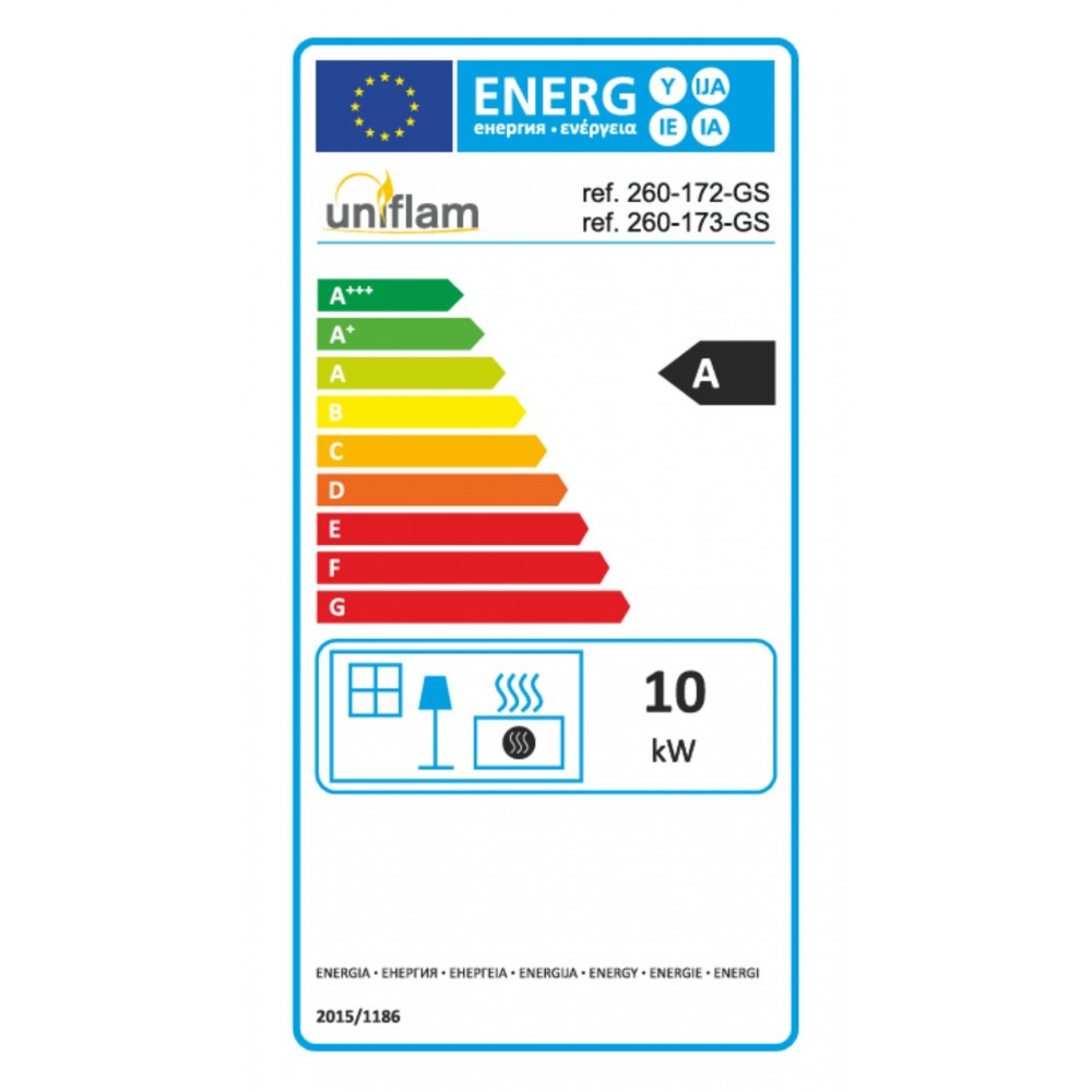 Kandalló UNIFLAM 760 EVO PBS légcsatornákkal és levegőellátással, ívelt üveg, bal oldali, 10 kW | Modern kandalló | Kandalló |