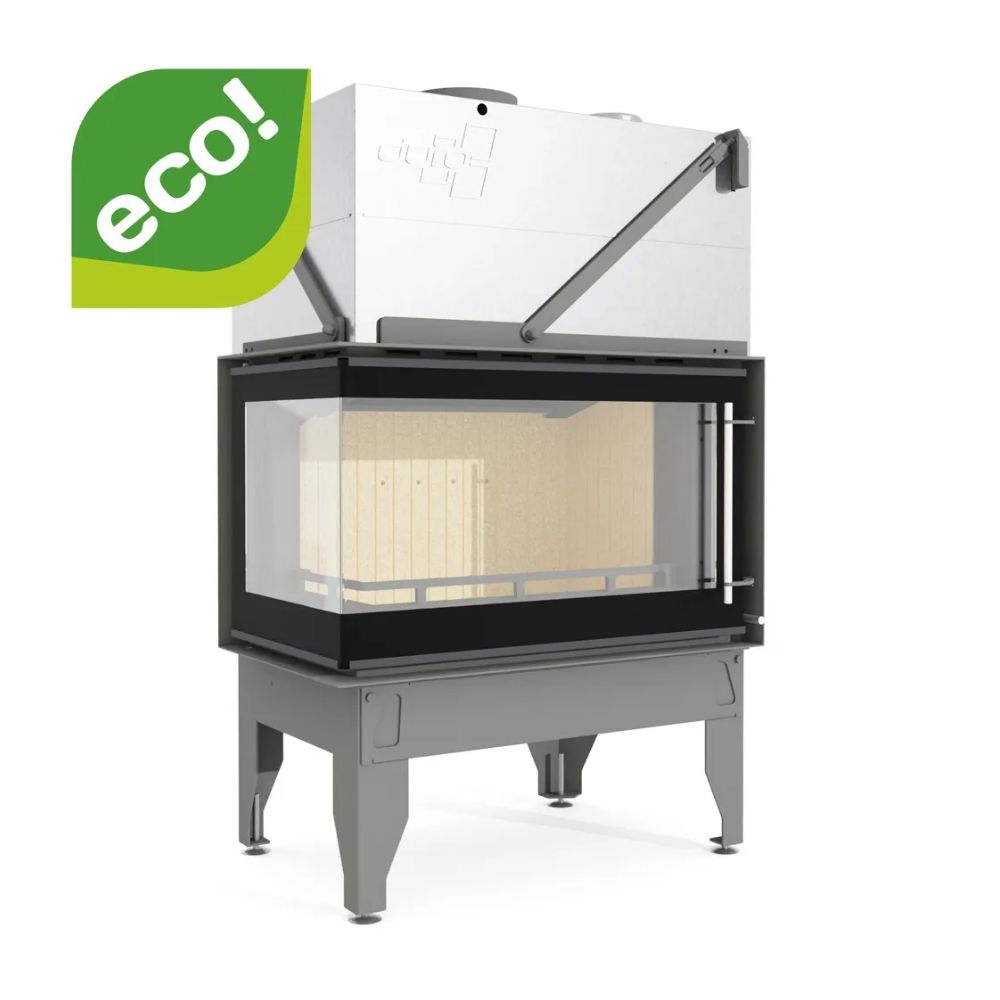 Kandalló UNIFLAM 860 DURO légcsatornákkal és levegőellátással, bal oldali, 14,1 kW | Modern kandalló | Kandalló |
