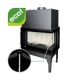 Wood Burning Fireplace UNIFLAM 760 EVO PBS with air ducts and air supply, bent glass, right side, 10kW |  |  |