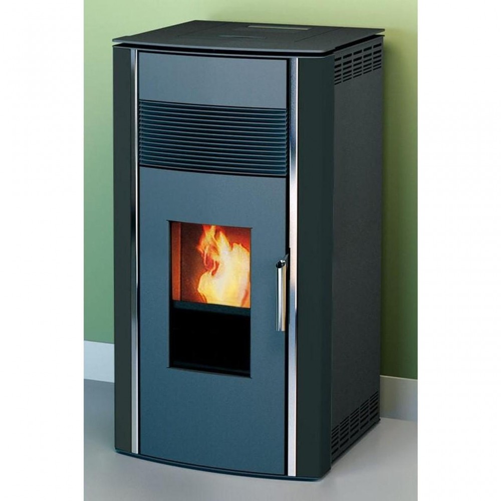 Pellet kályha Alfa Plam Luca Fekete, 8kW | Levegős pellet kályhak | Pellet kályhák |