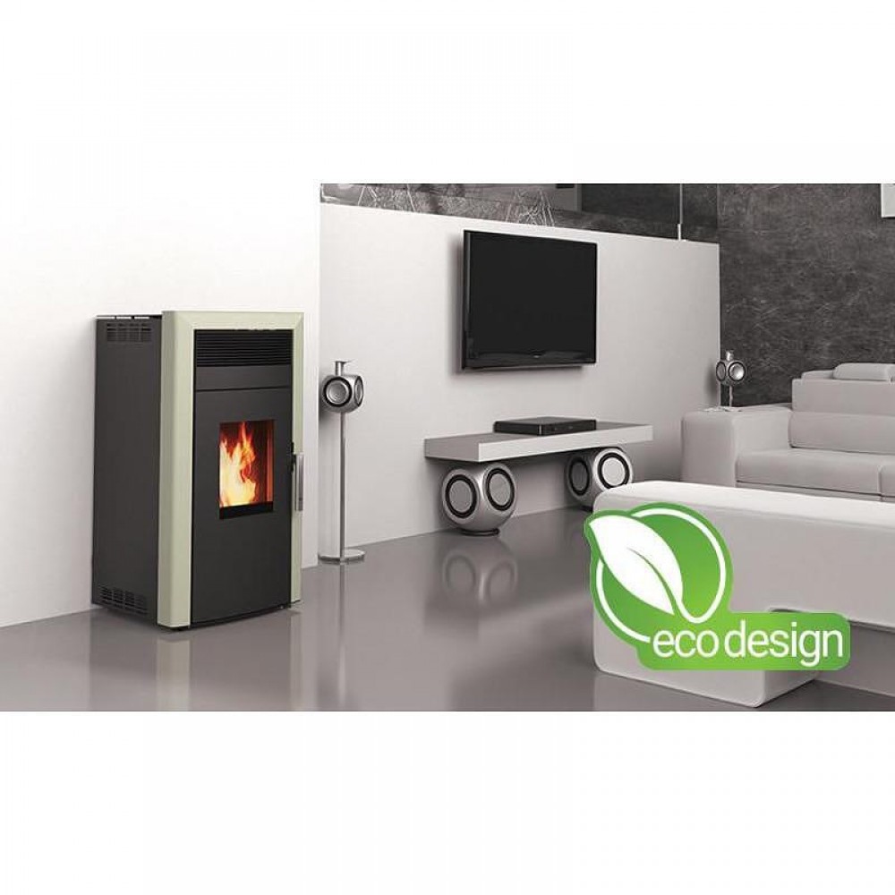 Vízteres pellet kályha Alfa Plam Commo 15 Bézs, 15kW | Vízteres pellet kályhak | Pellet kályhák |