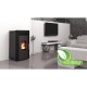 Vízteres pellet kályha Alfa Plam Commo 15 Fekete, 15kW | Vízteres pellet kályhak | Pellet kályhák |