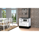 Fatüzelésű tűzhely Alfa Plam Regular 46, fehér, Bal, 5kW | Fatüzelésű tűzhelyek | Fatüzelésű |