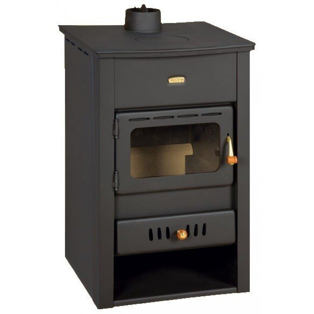 Vízteres kályhá Prity K2 CP W10, öntöttvas felső lemez, 13.3 kW | Vízteres kályhák | Kályhák |