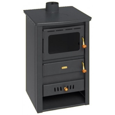 Vízteres kandallókályhaPrity K22 CP W10, öntöttvas felső lemez, 13,3kW - Öntöttvas kályhak