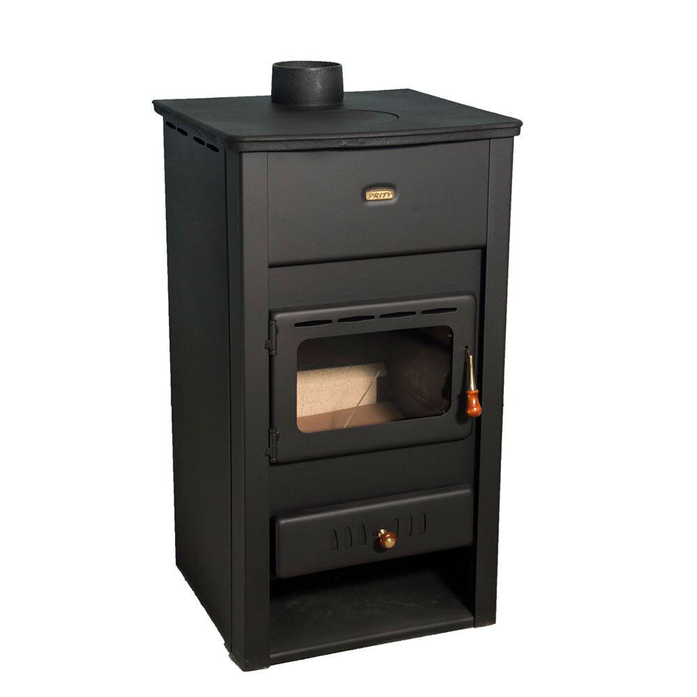 Kályha Prity K2 CP, öntöttvas felső lemez, 10.4kW | Levegős kályhák | Kályhák |