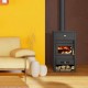Kályha Prity K2 CP, öntöttvas felső lemez, 10.4kW | Levegős kályhák | Kályhák |