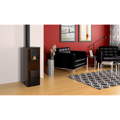 Kályha Alfa Plam Vulkan S, barna, 4kW  - Kályha