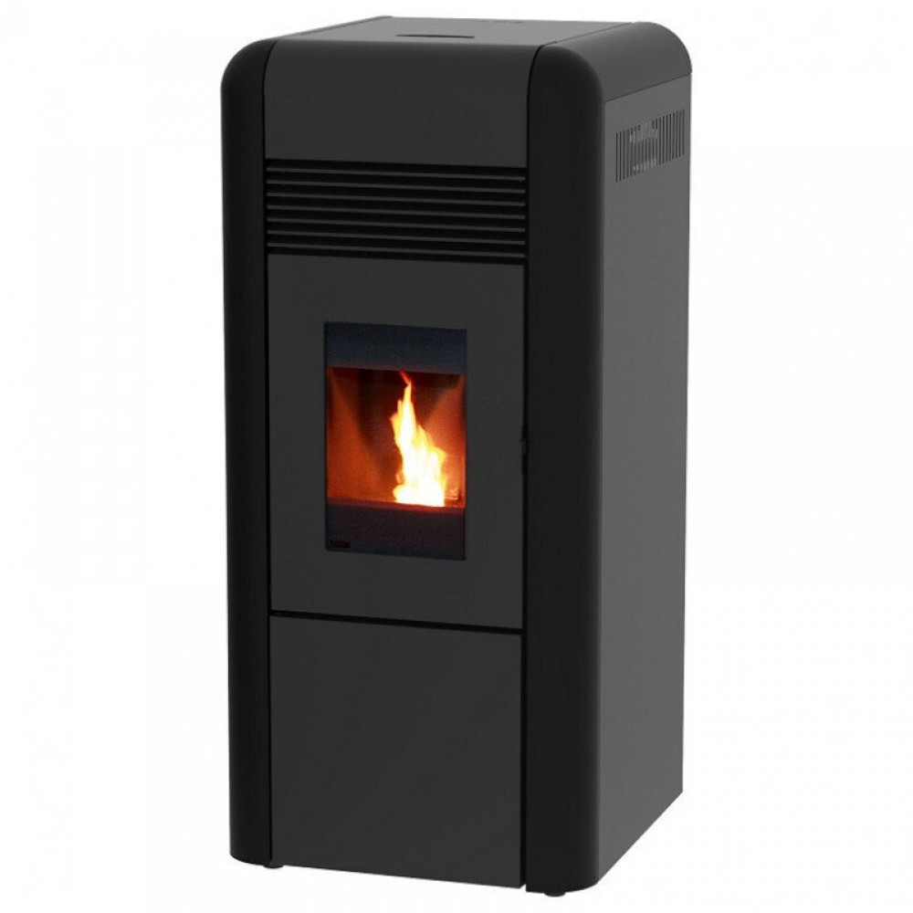 Vízteres pellet kályha Alfa Plam Dino Fekete, 17kW | Vízteres pellet kályhak | Pellet kályhák |
