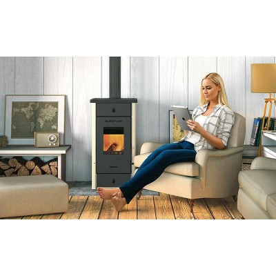 Kályha Alfa Plam Elita 3, elefántcsontszín, 7kW - Kályha
