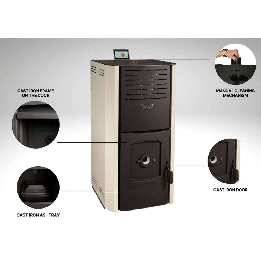 Pellet kazán Balkan Energy Aurora B, 30kW | Pellet kazánok | Pellet |