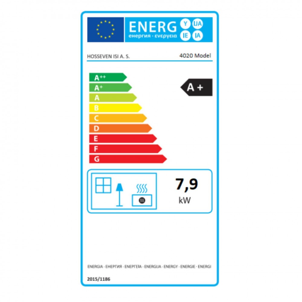 Fatüzelésű tűzhely Balkan Energy 4020 Fehér öntöttvas tetővel, 7.9kW | Fatüzelésű tűzhelyek |  |