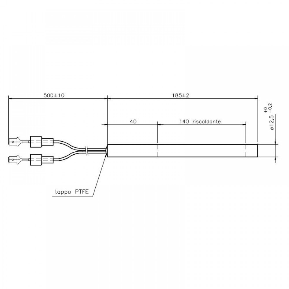 Pellet kályha gyújtó / ellenállás La Nordica és mások, teljes hossz 185mm, 400W - x3 | Pellet kályha gyújtók / ellenállások | Pellet kályha alkatrészek |