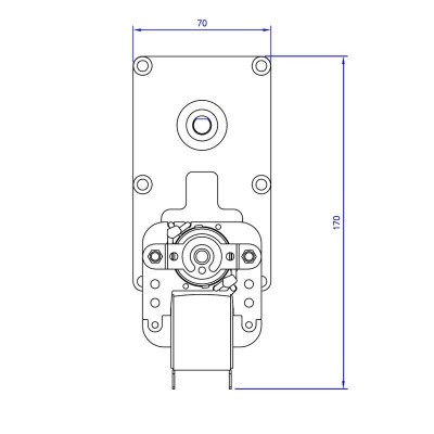 Pellet kályha hajtóműves motor Mellor FB1285, 3 ford./perc pelletkályhához Clam és mások - Mellor