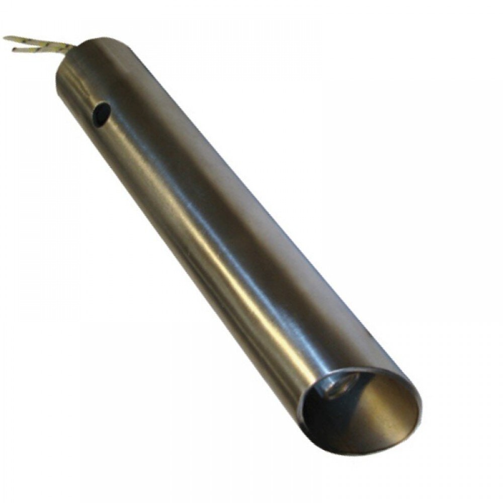 Pelletégő gyújtó / ellenállás légcsatornás csővel Ferroli, Anselmo Cola és egyéb pelletégőhöz, teljes hossz 120mm, 350W | Pelletégő gyújtók / ellenállások | Pelletégő alkatrészek |