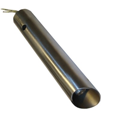 Pelletégő gyújtó / ellenállás légcsatornás csővel Ferroli, Anselmo Cola és egyéb pelletégőhöz, teljes hossz 120mm, 350W - Pelletégő alkatrészek