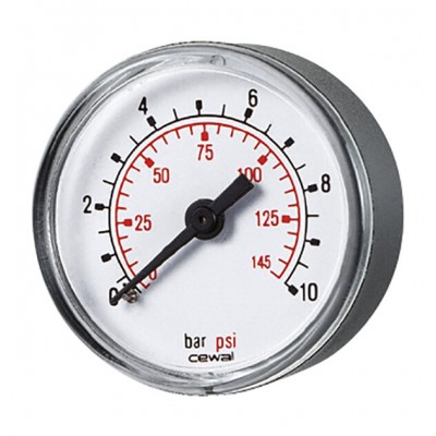 Axial manometer Cewal, Rear connection - Központi fűtés