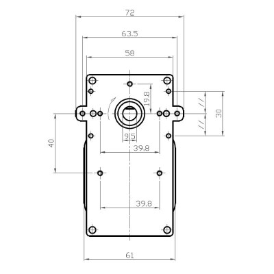 Pellet kályha hajtóműves motor Kenta K9115068 számára Edilkamin, Cadel, Nordica Extraflame, Eurofiamma, 2RPM - Kenta