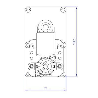 Pellet kályha hajtóműves motor Mellor FB1183 számára Prity, Adler, Anselmo Cola, Arce, Caminetti Montegrappa, Edilkamin, Italiana Camini, Ecoforest, 2rpm - Prity