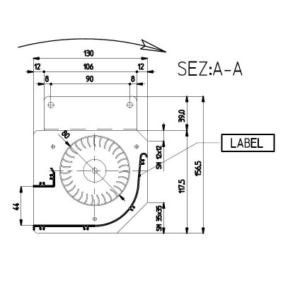 Tangenciális ventilátor Edilkamin és egyéb pellet kályhákhoz, Ø80 mm átmérőjű, 485 m³/h áramlás - Termék összehasonlítása