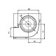 Tangenciális ventilátor Ø80 mm-es pellet kályhákhoz Eva Calor, Prisma, áramlás 251-302 m³/h | Pellet kályha fúvók és ventilátorok | Pellet kályha alkatrészek |