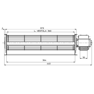 Tangenciális ventilátor Fergas Ferroli, Lincar, Olimpia Splendid és egyéb pellet kályhákhoz Ø60 mm átmérőjű, 210 m³/h áramlással - Termék összehasonlítása