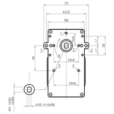 Üreges tengelyű pellet kályha hajtóműves motor Kenta K9117153, 5 ford./perc pelletkályhához Ambiente E Calore, Bestfire, Cadel, Deville, Karmek One, Puros, Qlima, Italiana Camini, Eurofiamma, Eurostek, Fair, Italflame, King Fire, Mecatech, MG, Tecnoflam, TMC, Zibro és mások - Kenta