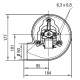 Füstelszívó EBM Palladio pellet kályhákhoz, Maximális légáramlás 170 m³/h | Fúvók és ventilátorok | Pellet kályha alkatrészek |