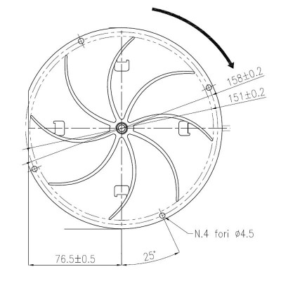 Füstelszívó Fandis 130/155 m³/h pellet kályhákhoz Clam, Deville, Ecoteck, Edilkamin, Karmek One, Ravelli, Puros, Palazzetti és mások - Pellet kályha fúvók és ventilátorok