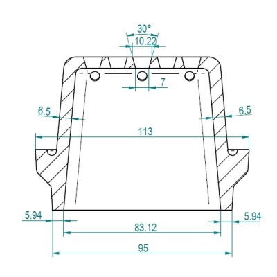 Öntöttvas pellet kályha égőedény, 113 x 93mm - Pellet kályha égőedény