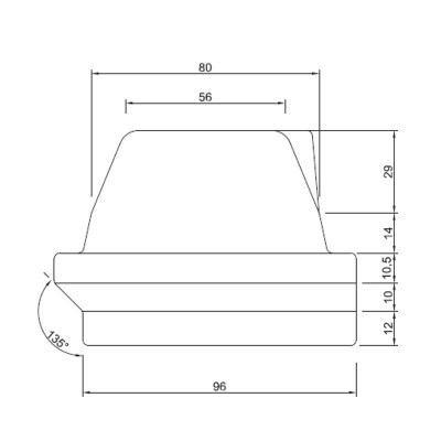 Öntöttvas pellet kályha égőedény Karmek One, Moretti Design, 165 x 106 mm - Pellet kályha égőedény