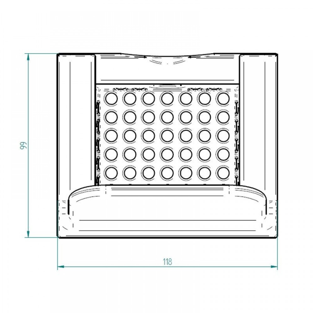 Öntöttvas pellet kályha égőedény, 118 x 99mm | Égéskamra | Pellet kályha alkatrészek |