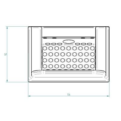 Öntöttvas pellet kályha égőedény Kalon, 136 x 92mm - Pellet kályha égőedény