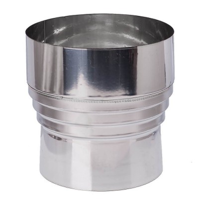 Füstcső növelő/csökkentő adapter, Rozsdamentes acél AISI 304, Ф80F-100M - Ф300M-350F - Pellet kályha füstcső