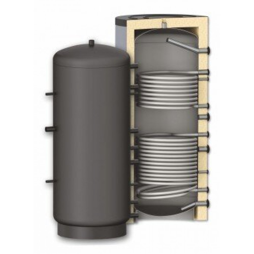 Puffertartály Sunsystem, PR2 800 modell, kapacitás 800L, két hőcserélő tekercs tartállyal | Buffers Puffertartály Sunsystem, PR2 800 modell, kapacitás 800L, két hőcserélő tekercs tartállyal | Buffers | |