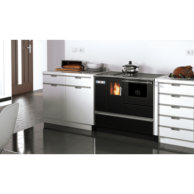 Pellet tűzhely Alfa Plam Alfa 90 Pelet  Antracit, 8.18kW - Pellet tűzhelyek