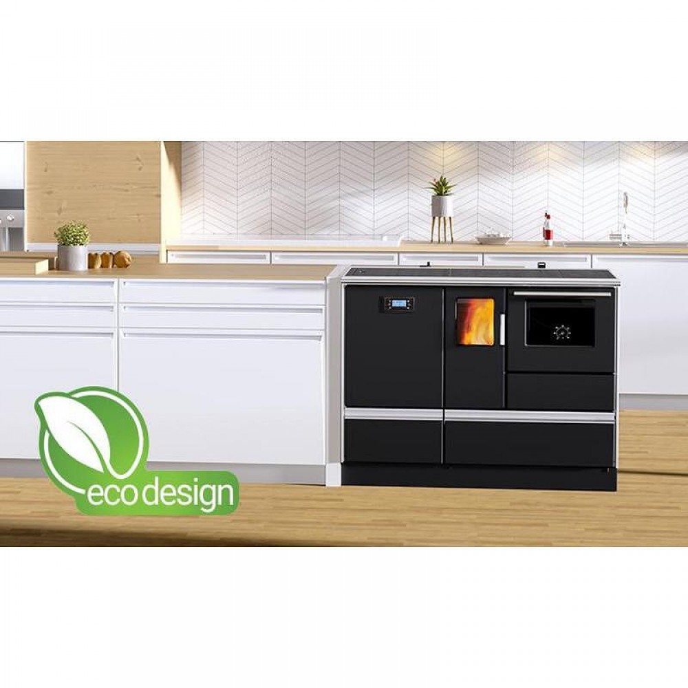 Vízteres pellet tűzhely Alfa Plam Alfa Term 20 Pellet Antracit, 20kW | Pellet tűzhelyek | Pellet |