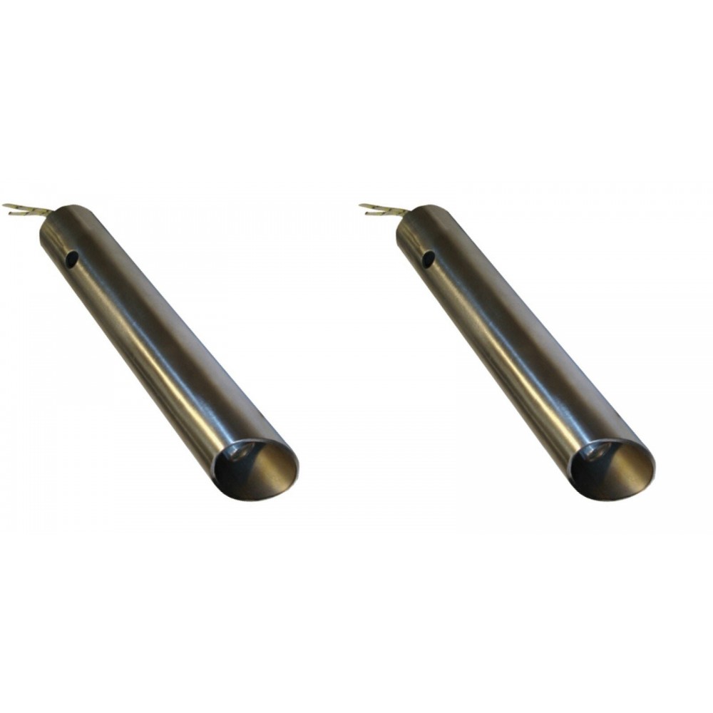 Pelletégő gyújtó / ellenállás légcsatornás csővel Ferroli, Anselmo Cola és egyéb pelletégőhöz, teljes hossz 130mm, 350W - x2